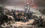 Le maréchal Ney soutenant l'arrière-garde pendant la Retraite de Russie Adolphe Yvon (1856) Manchester Art Gallery. Wikipedia