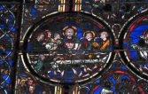 La Cène - Vitrail Cathédrale de Bourges © F. Brénon