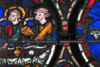 Vitrail de la cathédrale de Bourges. Photo : F. Brénon