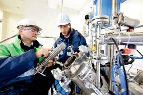 Safety experts in a production plant