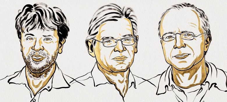   The 2026 medicine laureates. Credit: Ill. Niklas Elmehed © Nobel Prize Outreach