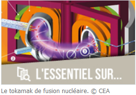 Le tokamak de fusion nucléaire. © CEA La fusion nucléaire