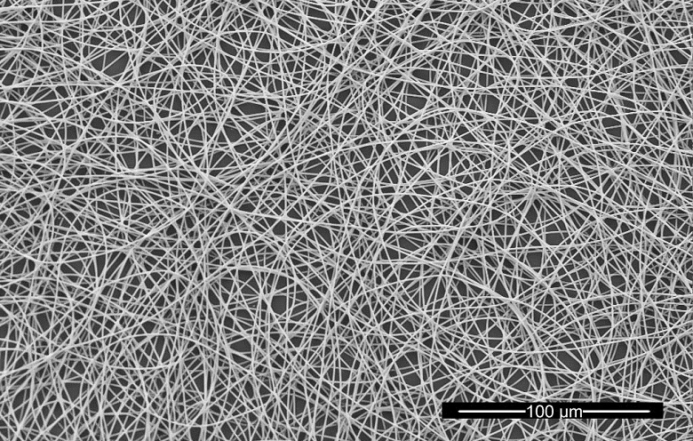 Illustration : Fibres polymères vues au microscope électronique à balayage (Daltster - travail personnel, CC BY-SA 3.0, Wikimedia)