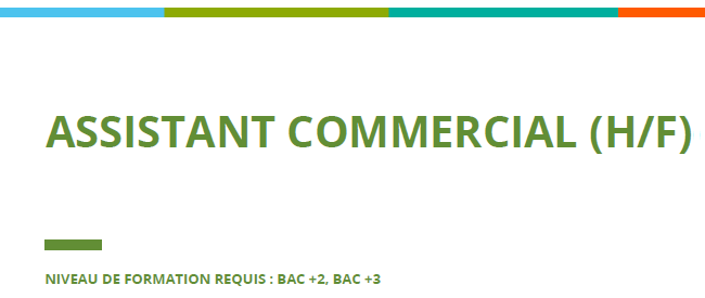 Assistant commercial (H/F)