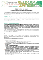 première page réglement concours
