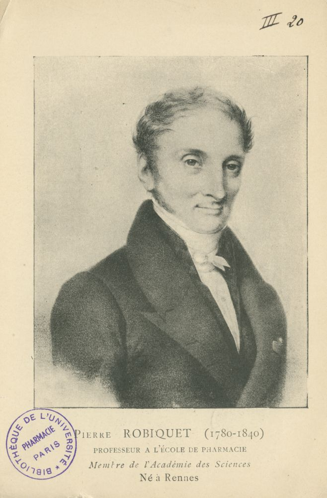 Robiquet, Pierre (1740-1840). Professeur à l'Ecole de Pharmacie, BUI Santé